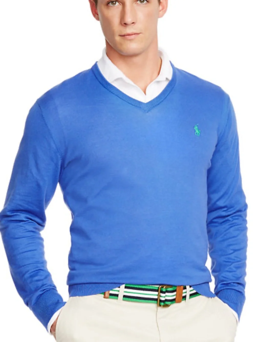 Polo Ralph Lauren pima cotton knit V-neck sweater